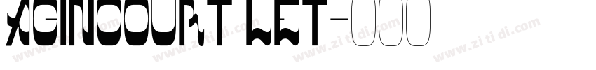 Agincourt LET字体转换